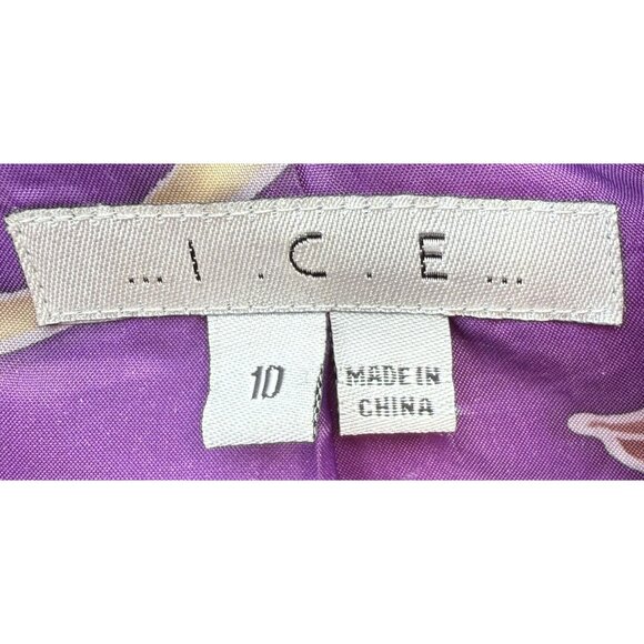 Y2K Pink Purple Coat Tweed Long I.C.E. Size 10 Belted Silk Blend Pastel - Picture 5 of 7